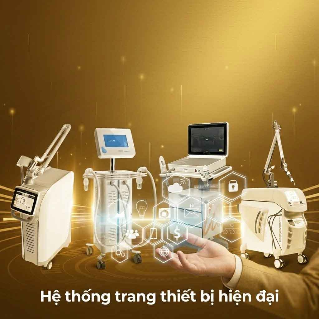 Hệ thống trang thiết bj hiện đai
